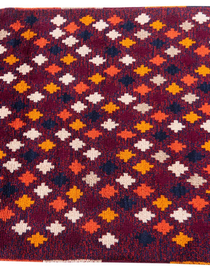 Detail image of  2' 10 x 9' 10  Hand Knotted Balouch Wool Runner Rug
