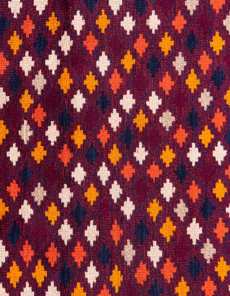 Detail image of  2' 10 x 9' 10  Hand Knotted Balouch Wool Runner Rug