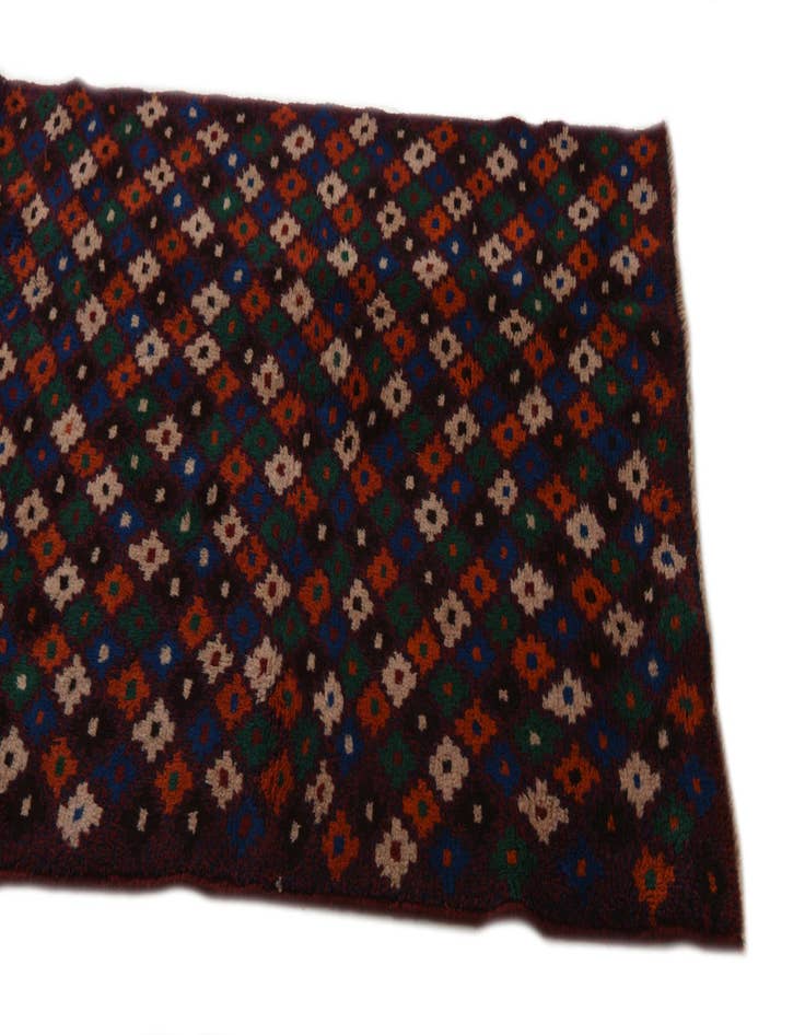 Detail image of  2' 10 x 10' 3  Hand Knotted Balouch Wool Runner Rug