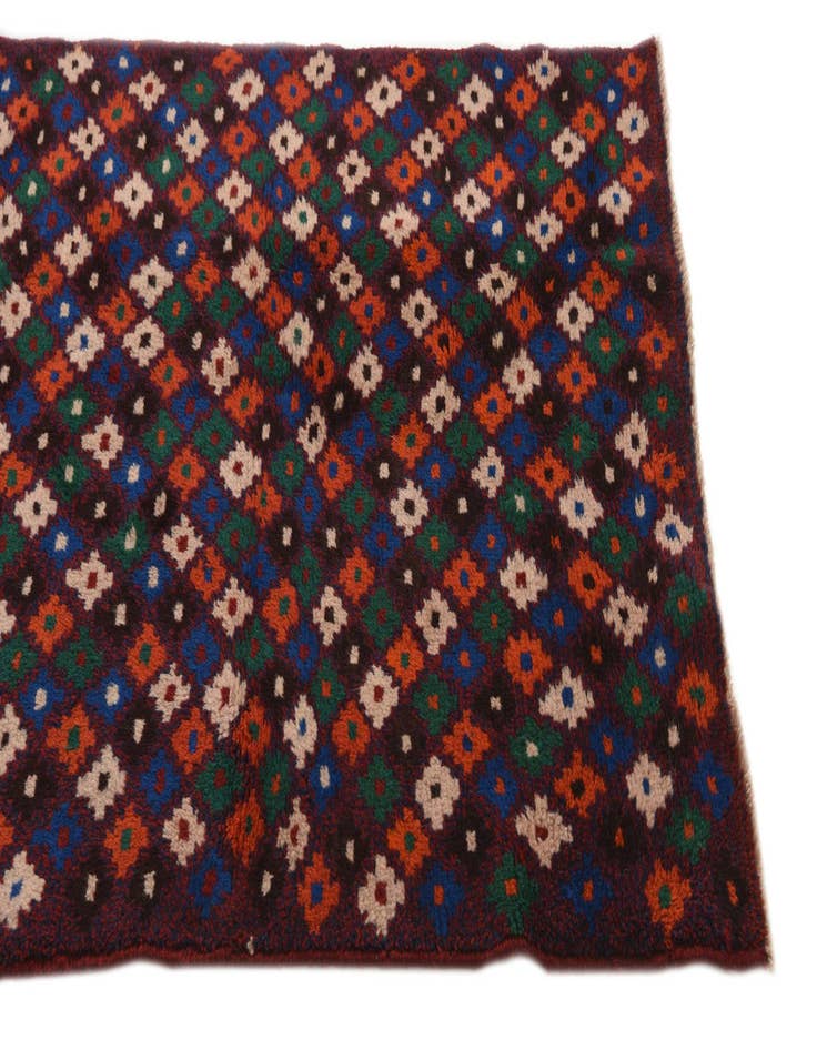 Detail image of  2' 10 x 10' 3  Hand Knotted Balouch Wool Runner Rug