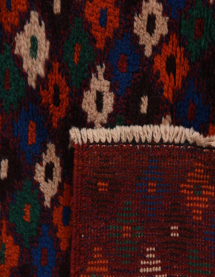 Detail image of  2' 10 x 10' 3  Hand Knotted Balouch Wool Runner Rug