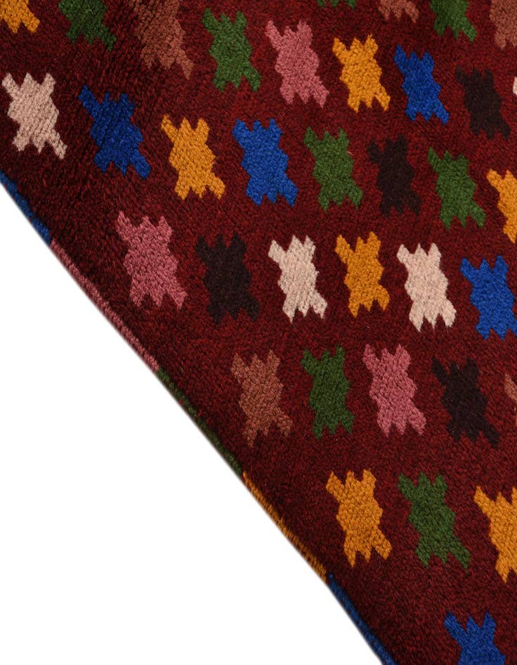 Detail image of  2' 10 x 10'  Hand Knotted Balouch Wool Runner Rug