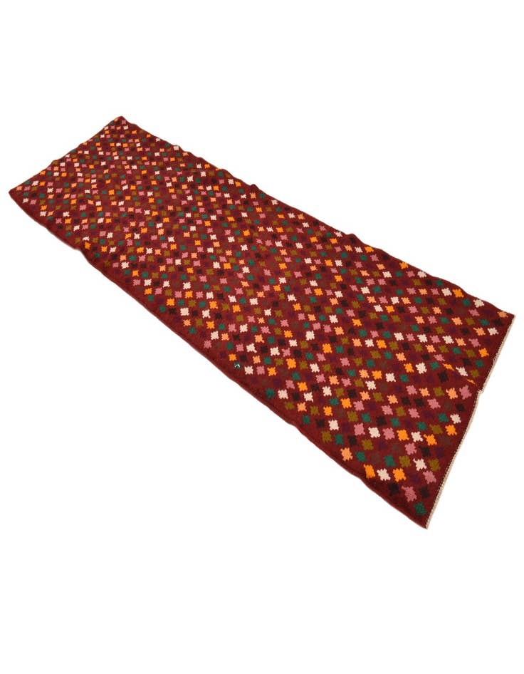 Detail image of  2' 11 x 9' 9  Hand Knotted Balouch Wool Runner Rug