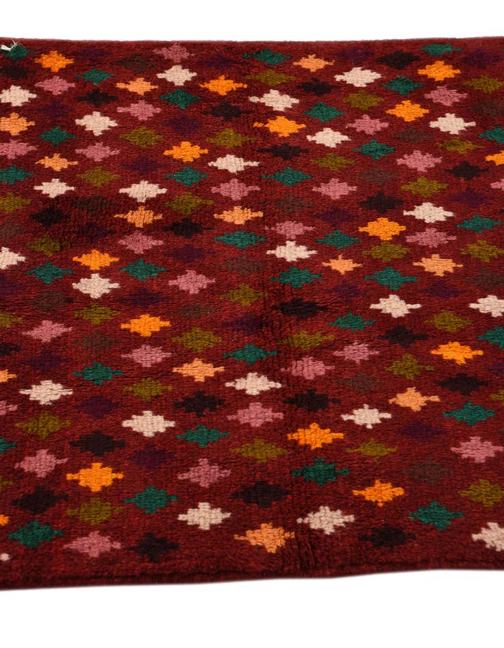 Detail image of  2' 11 x 9' 9  Hand Knotted Balouch Wool Runner Rug