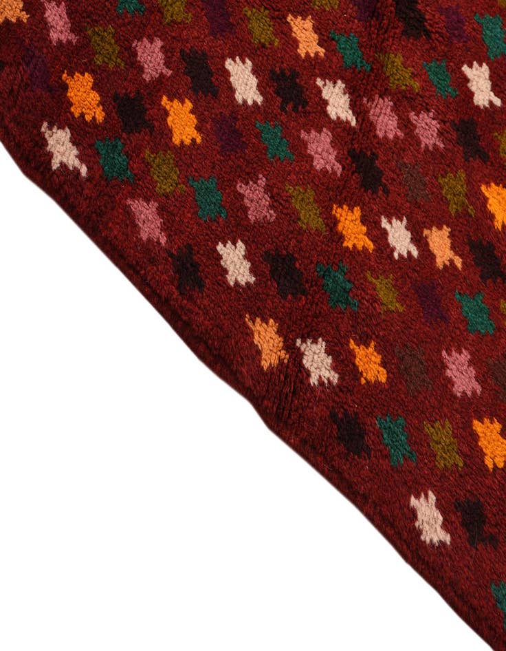 Detail image of  2' 11 x 9' 9  Hand Knotted Balouch Wool Runner Rug