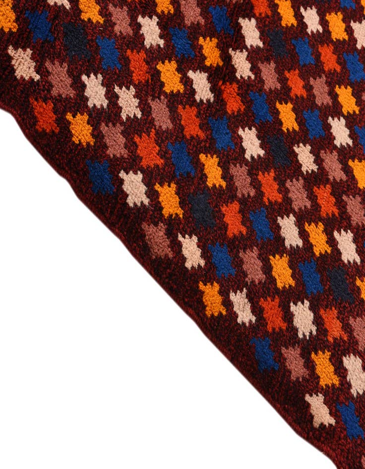 Detail image of  2' 11 x 9' 8  Hand Knotted Balouch Wool Runner Rug