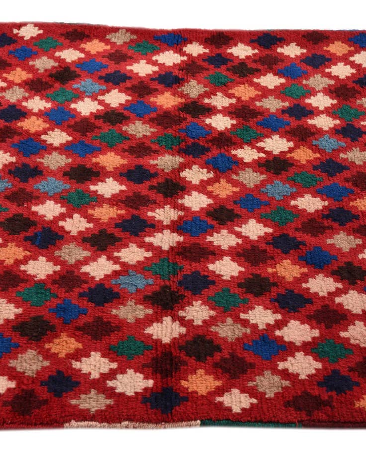 Detail image of  2' 9 x 10'  Hand Knotted Balouch Wool Runner Rug