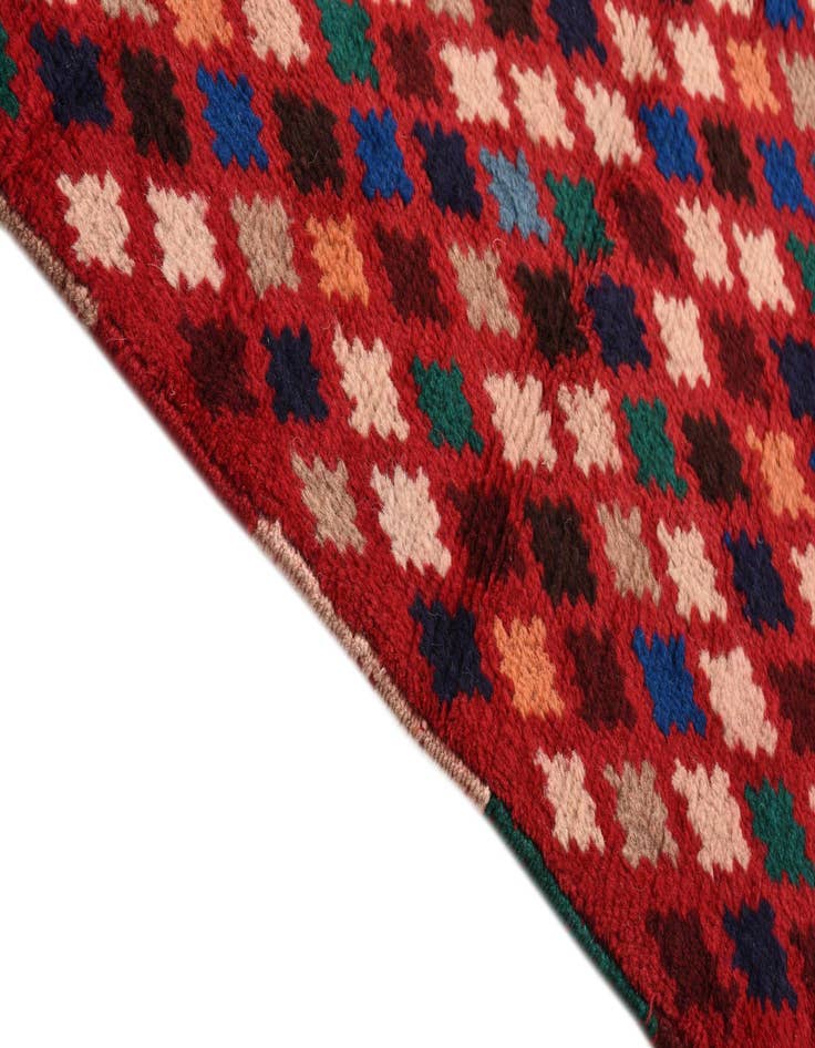 Detail image of  2' 9 x 10'  Hand Knotted Balouch Wool Runner Rug