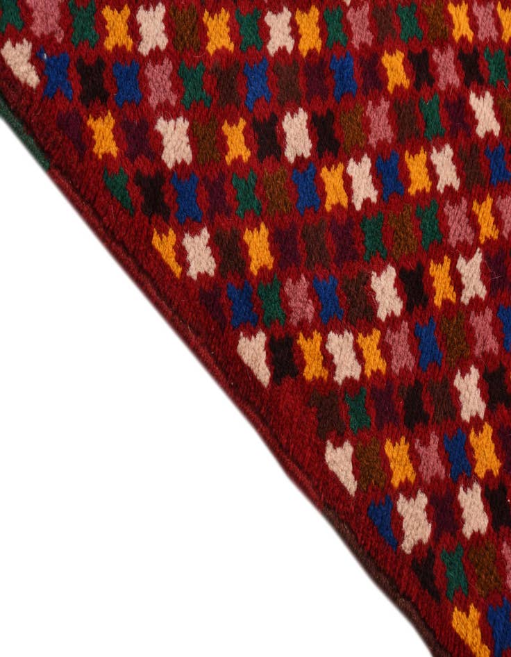 Detail image of  2' 8 x 9' 8  Hand Knotted Balouch Wool Runner Rug