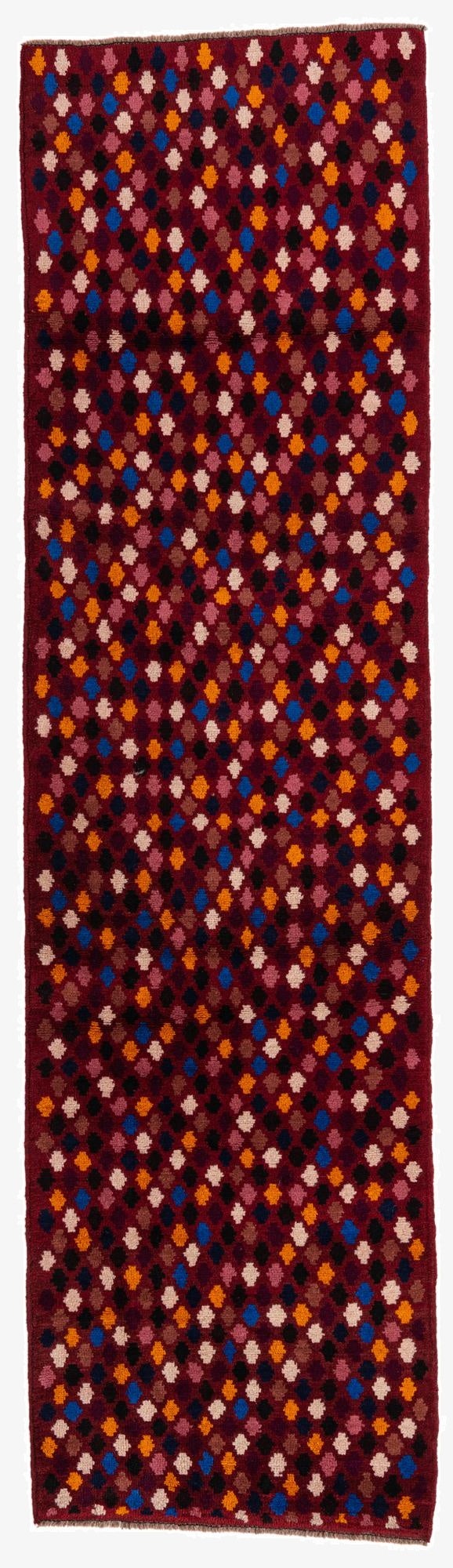  2' 9 x 10'  Hand Knotted Balouch Wool Runner Rug