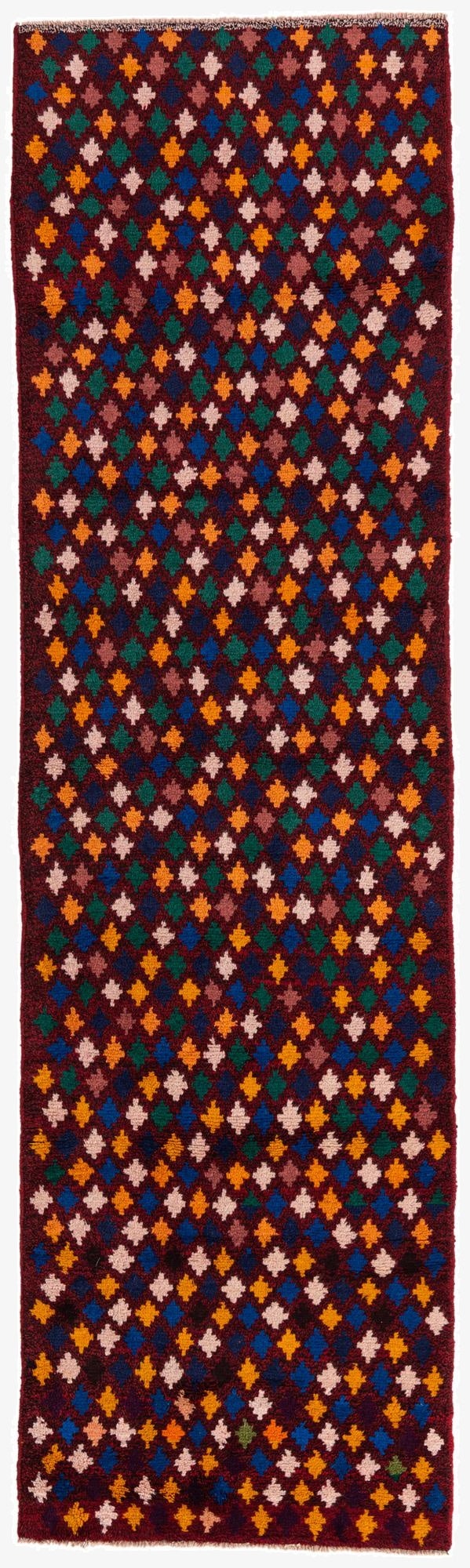  2' 9 x 9' 8  Hand Knotted Balouch Wool Runner Rug