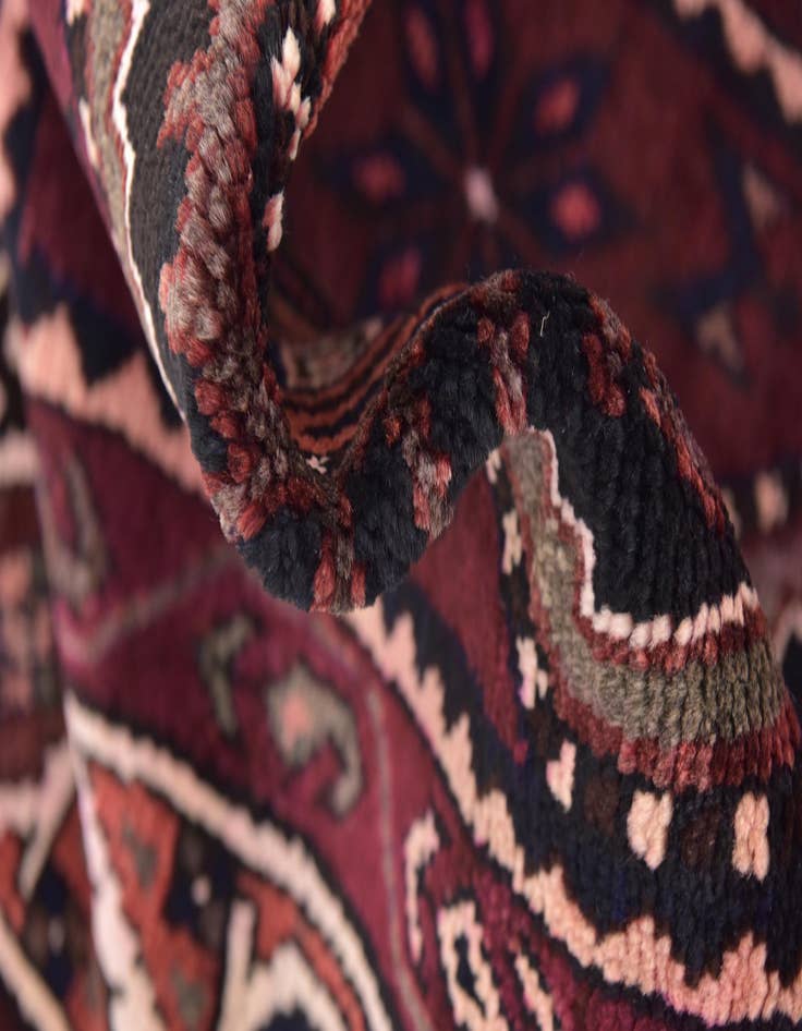 Detail image of 3' 8 x 10' 7 Hand Knotted Chenar Persian Wool Runner Rug