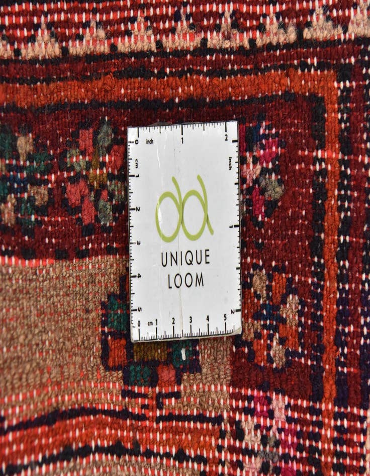 Detail image of  4' x 10' 10  Hand Knotted Chenar Persian Wool Runner Rug