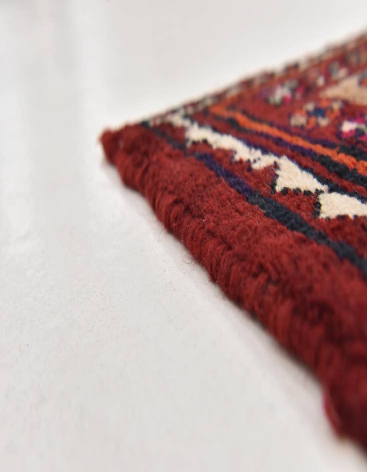 Detail image of  4' x 10' 10  Hand Knotted Chenar Persian Wool Runner Rug