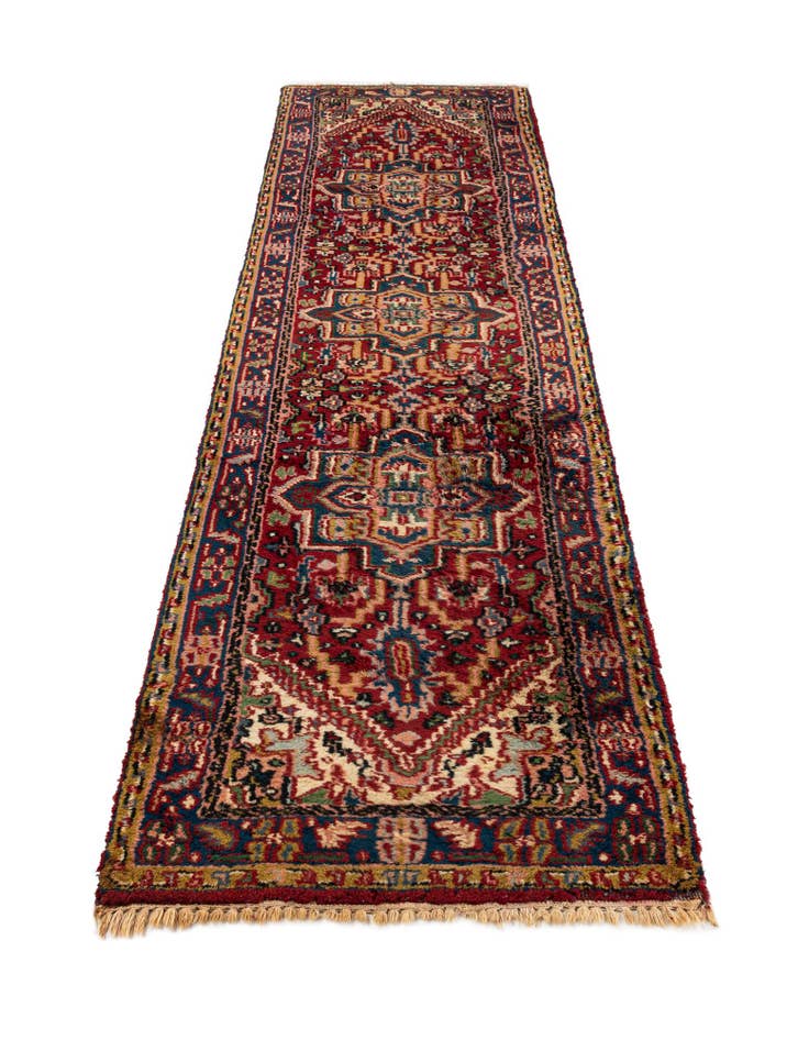 Detail image of  2' 7 x 11' 1  Hand Knotted Gharajeh Wool Runner Rug