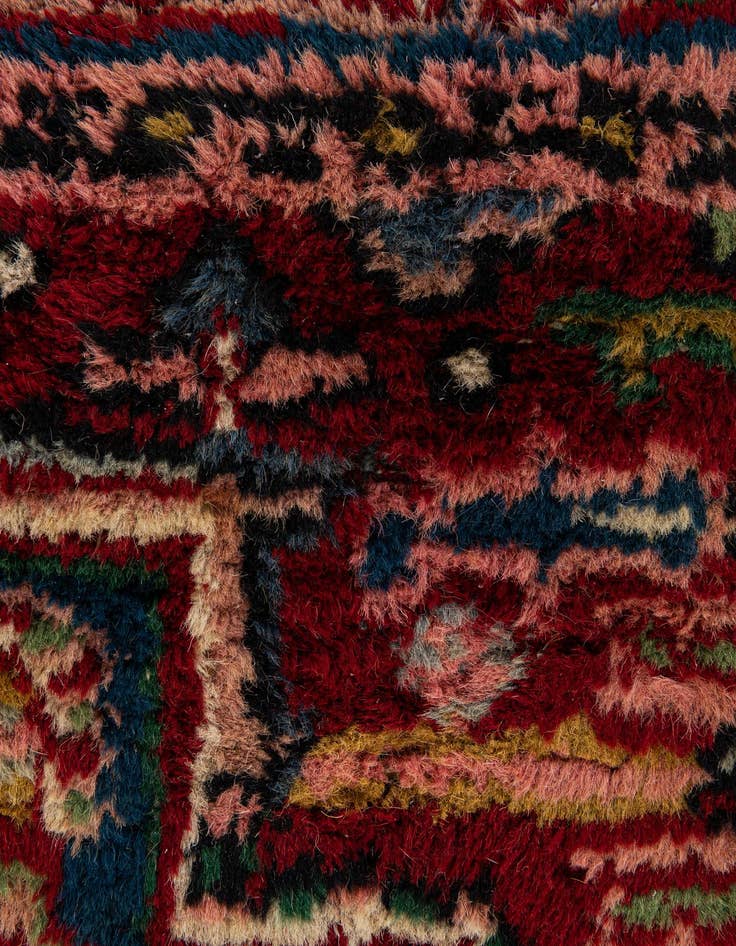 Detail image of  2' 7 x 11' 1  Hand Knotted Gharajeh Wool Runner Rug