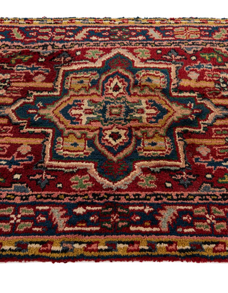 Detail image of  2' 7 x 11' 1  Hand Knotted Gharajeh Wool Runner Rug