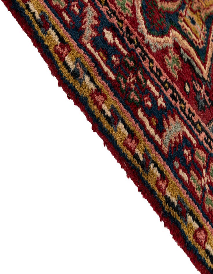 Detail image of  2' 7 x 11' 1  Hand Knotted Gharajeh Wool Runner Rug
