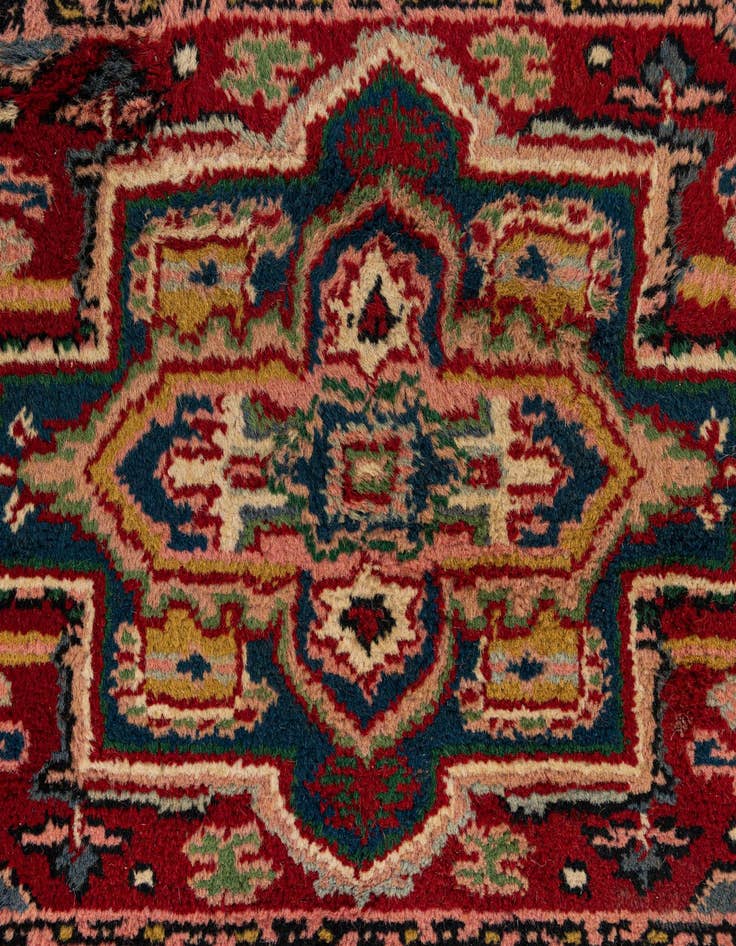 Detail image of  2' 7 x 11' 1  Hand Knotted Gharajeh Wool Runner Rug