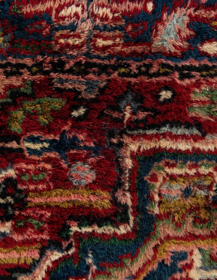 Detail image of  2' 7 x 11' 1  Hand Knotted Gharajeh Wool Runner Rug