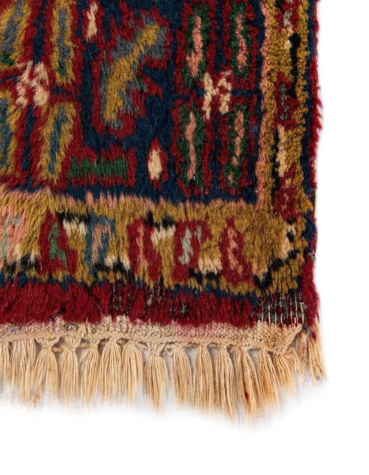 Detail image of  2' 7 x 11' 1  Hand Knotted Gharajeh Wool Runner Rug