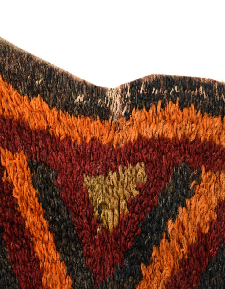 Detail image of  2' 10 x 11' 1  Hand Knotted Hamedan Persian Wool Runner Rug