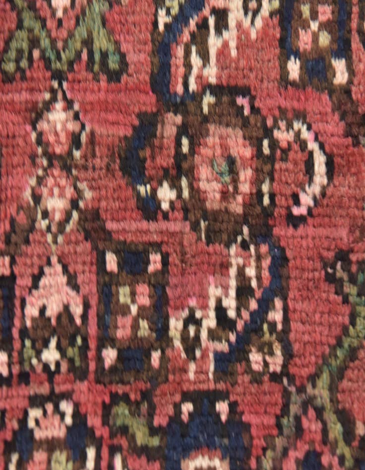 Detail image of 3' 8 x 10' 6 Hand Knotted Hossainabad Persian Wool Runner Rug