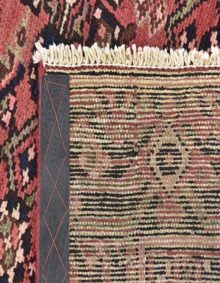 Detail image of 3' 8 x 10' 6 Hand Knotted Hossainabad Persian Wool Runner Rug
