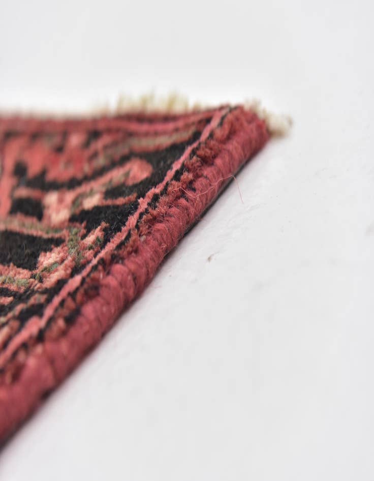 Detail image of 3' 8 x 10' 6 Hand Knotted Hossainabad Persian Wool Runner Rug