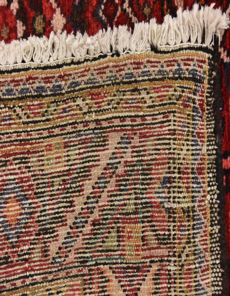 Detail image of 5' 4 x 11' Hand Knotted Hossainabad Persian Wool Runner Rug