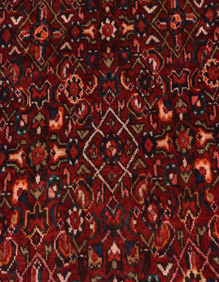 Detail image of 5' 4 x 11' Hand Knotted Hossainabad Persian Wool Runner Rug