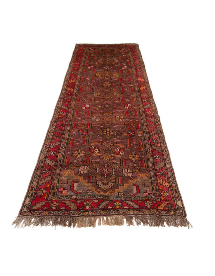 Detail image of  4' 2 x 11'  Hand Knotted Kars Wool Runner Rug