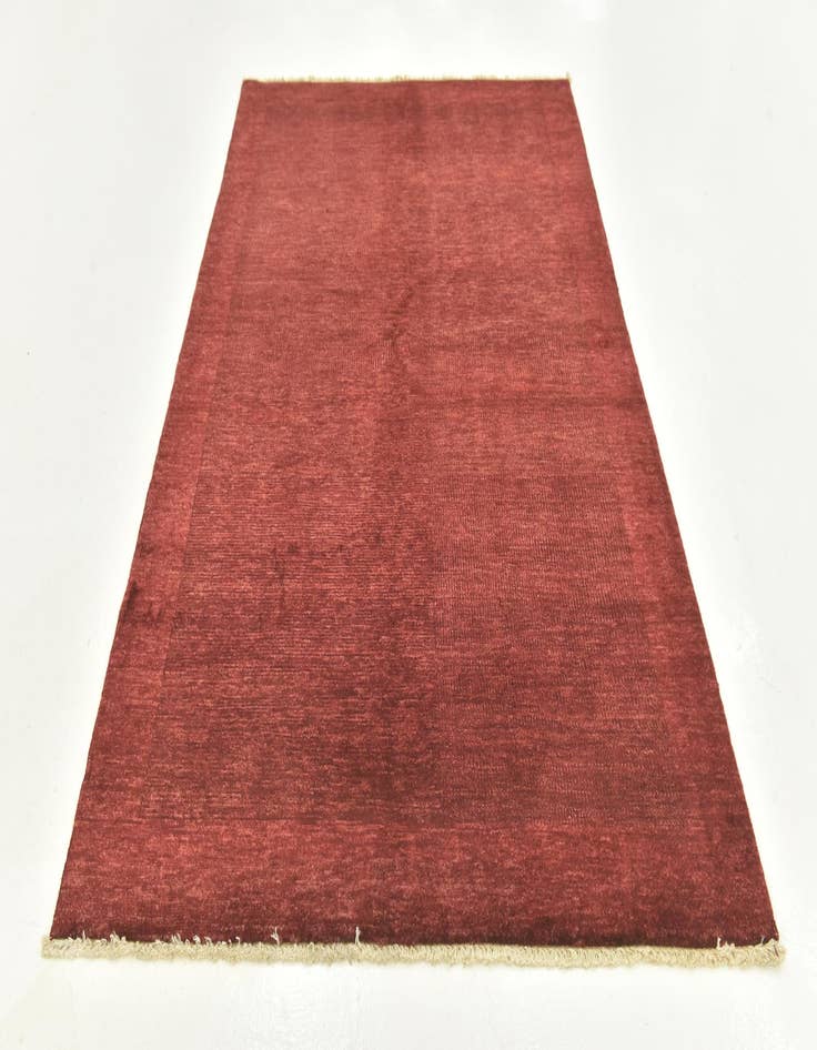 Detail image of  4' 8 x 10' 4  Hand Knotted Kashkuli Gabbeh Wool Runner Rug