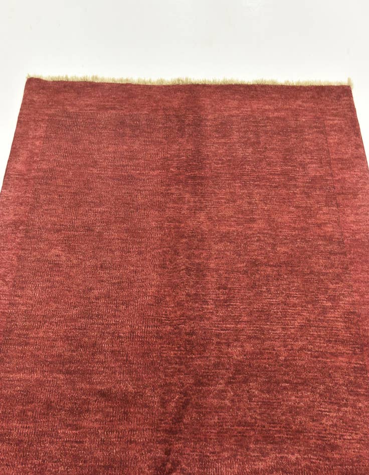 Detail image of  4' 8 x 10' 4  Hand Knotted Kashkuli Gabbeh Wool Runner Rug