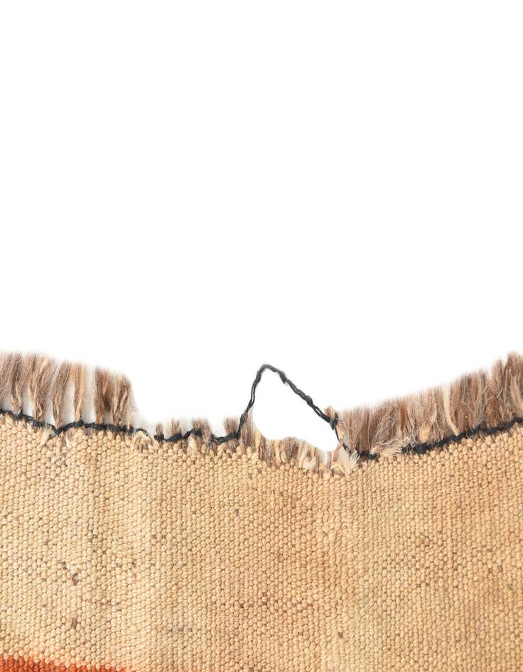 Detail image of  4' 5 x 11' 3  Hand Woven Kilim Afghan Wool Runner Rug