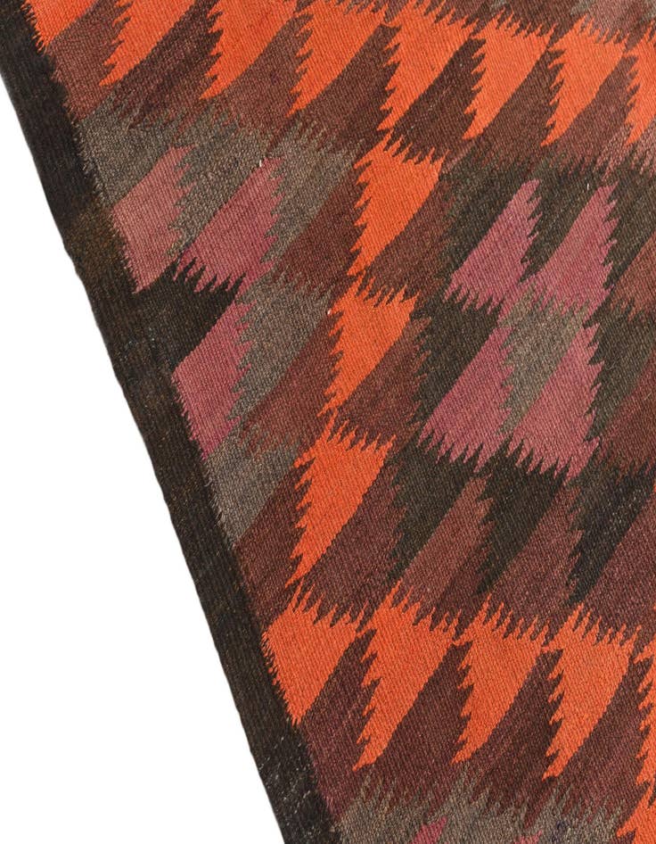 Detail image of  4' 9 x 11' 6  Hand Woven Kilim Afghan Wool Runner Rug