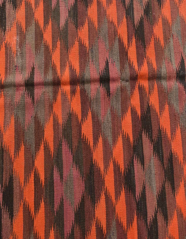 Detail image of  4' 9 x 11' 6  Hand Woven Kilim Afghan Wool Runner Rug