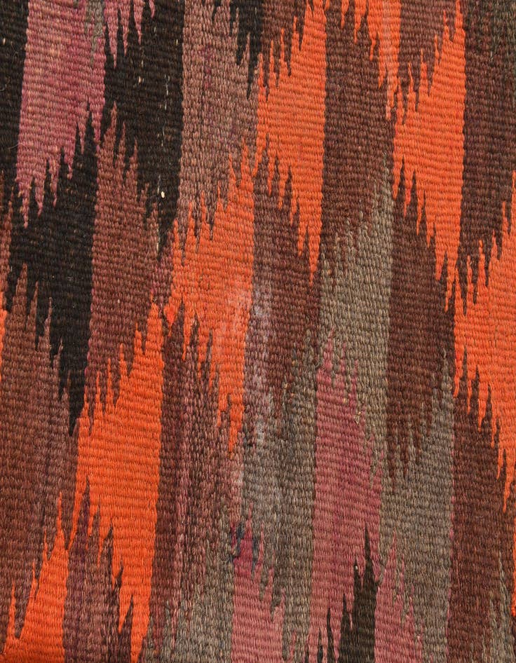 Detail image of  4' 9 x 11' 6  Hand Woven Kilim Afghan Wool Runner Rug