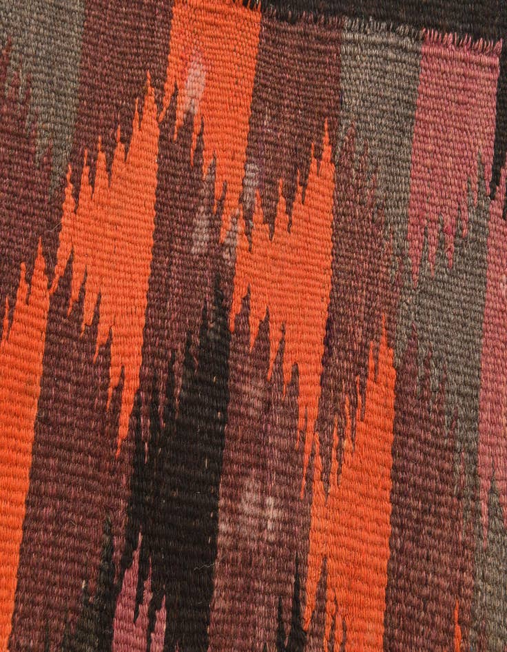 Detail image of  4' 9 x 11' 6  Hand Woven Kilim Afghan Wool Runner Rug