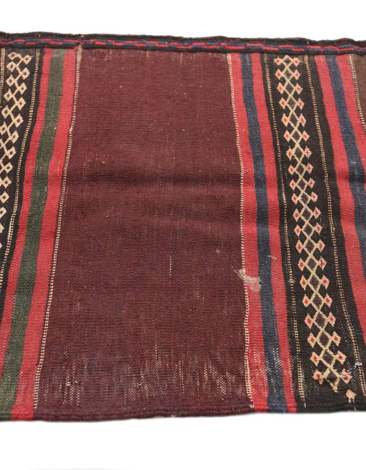 Detail image of  2' 4 x 8' 1  Hand Woven Kilim Afghan Wool Runner Rug