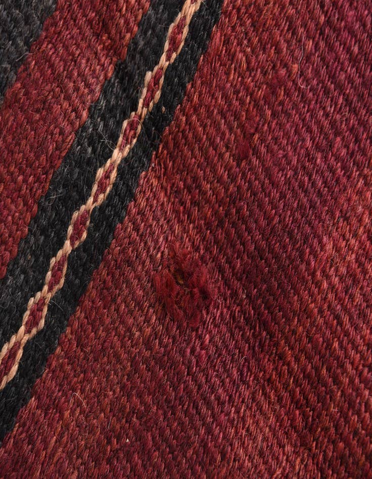 Detail image of  3' 4 x 10' 3  Hand Woven Kilim Afghan Wool Runner Rug