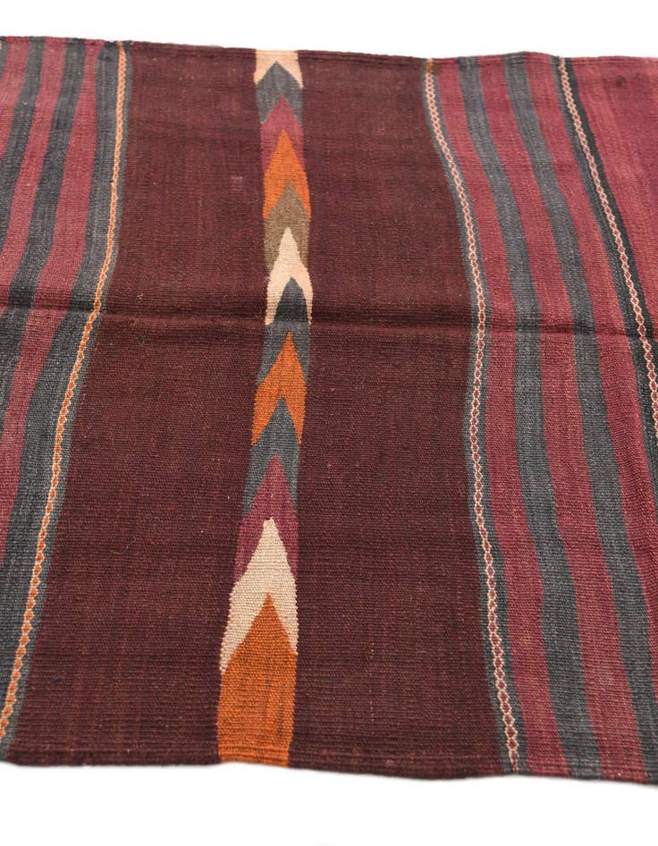 Detail image of  3' 4 x 10' 3  Hand Woven Kilim Afghan Wool Runner Rug