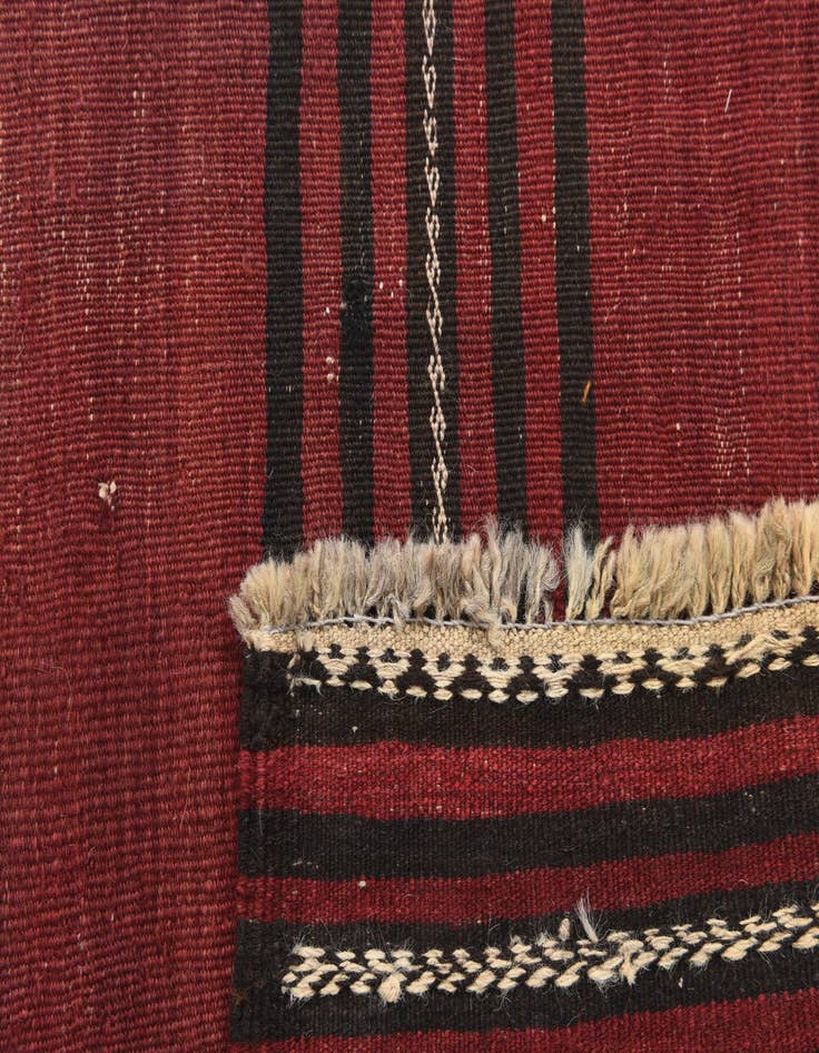 Detail image of  3' x 11' 9  Hand Woven Kilim Afghan Wool Runner Rug