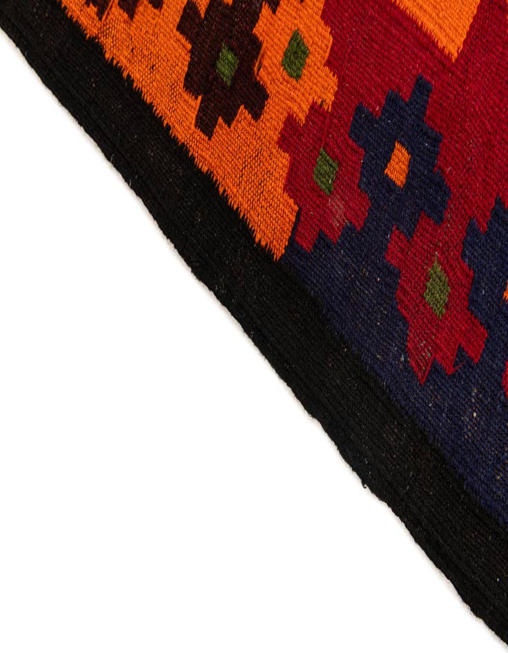 Detail image of  4' 7 x 11' 5  Hand Woven Kilim Afghan Wool Runner Rug