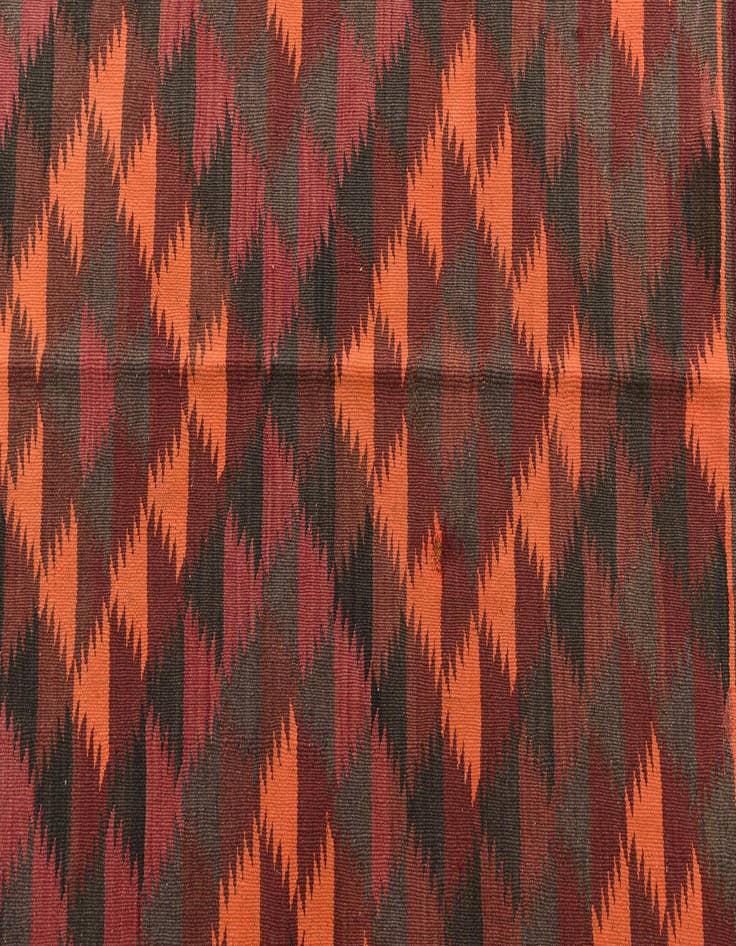 Detail image of  4' 9 x 11' 6  Hand Woven Kilim Afghan Wool Runner Rug