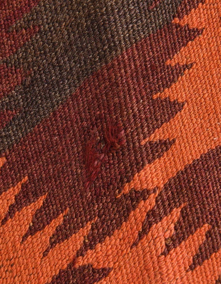 Detail image of  4' 9 x 11' 6  Hand Woven Kilim Afghan Wool Runner Rug