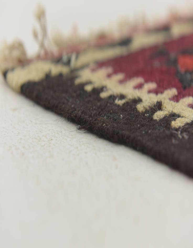 Detail image of  4' x 9' 4  Hand Woven Kilim Fars Wool Runner Rug