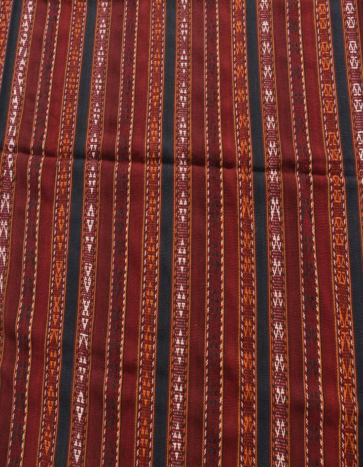 Detail image of  5' 9 x 12'  Hand Knotted Kilim Fars Persian Wool Runner Rug