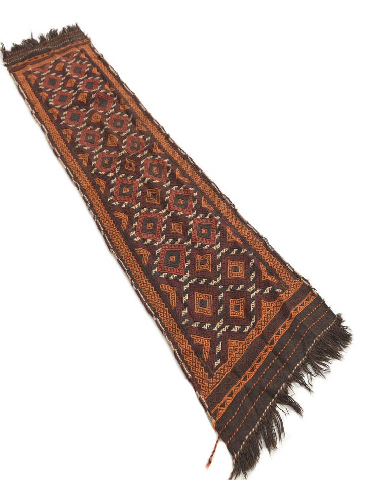 Detail image of  2' 1 x 8' 1  Hand Knotted Kilim Fars Persian Wool Runner Rug