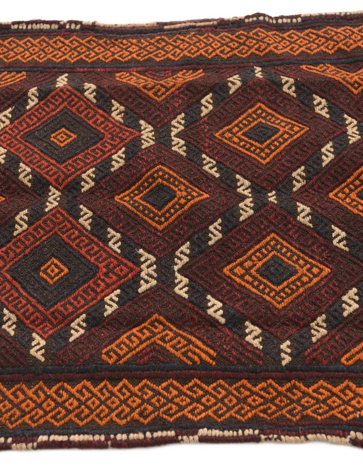 Detail image of  2' 1 x 8' 1  Hand Knotted Kilim Fars Persian Wool Runner Rug